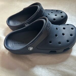 CROCS Blue Slippers with Ventilation Holes and Textured Footbed